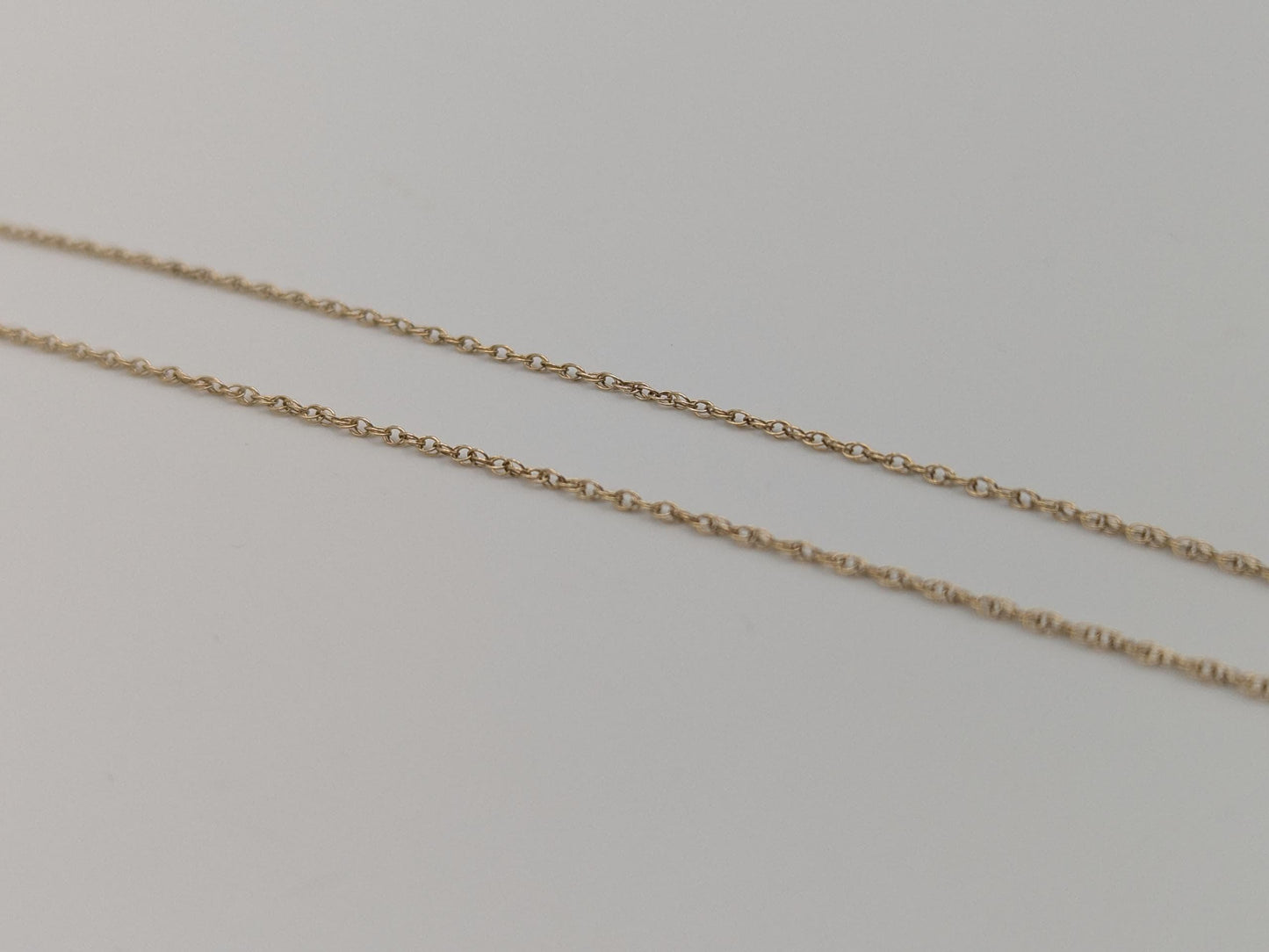 14k Yellow Gold Chain Link Necklace. Dainty Layering Gold Chain.