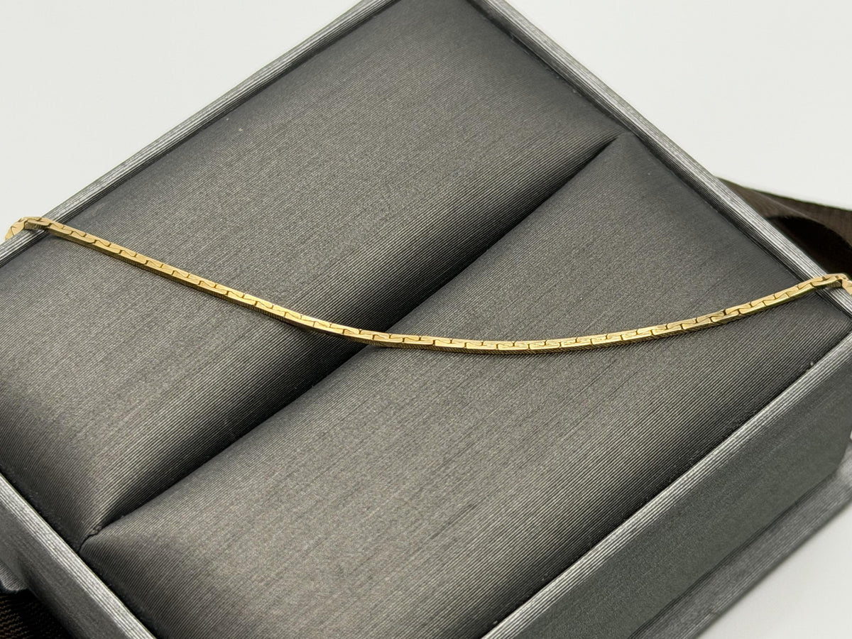 14k Vintage Italy Gold Chain Necklace 30" Dainty Minimalist Chain