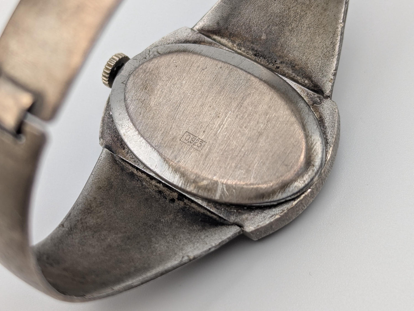 Vintage Bailey Banks & Biddle 925 Sterling Silver Band Watch Silver Cuff Watch