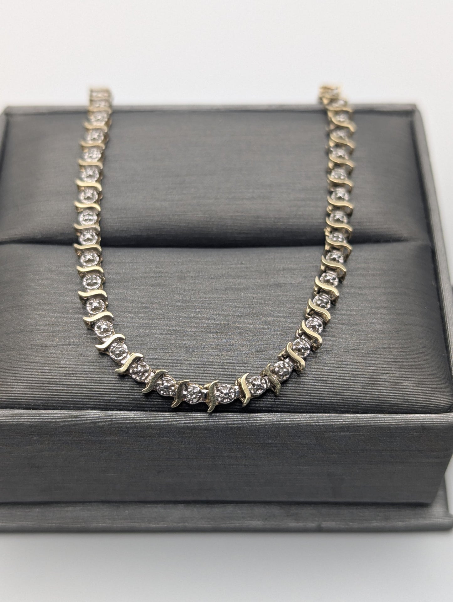 10k Yellow Gold Diamonds Bracelets Women Tennis Bracelet Chain 7"