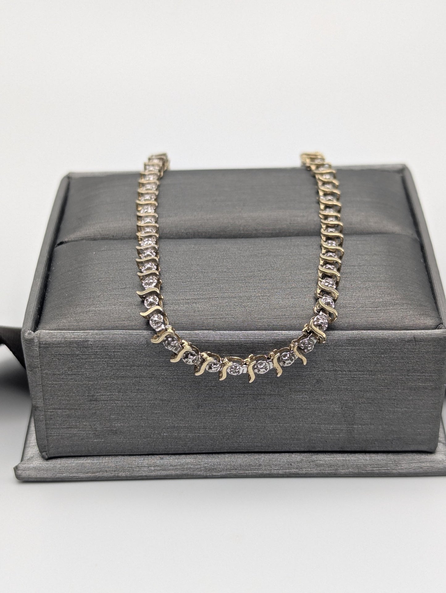 10k Yellow Gold Diamonds Bracelets Women Tennis Bracelet Chain 7"