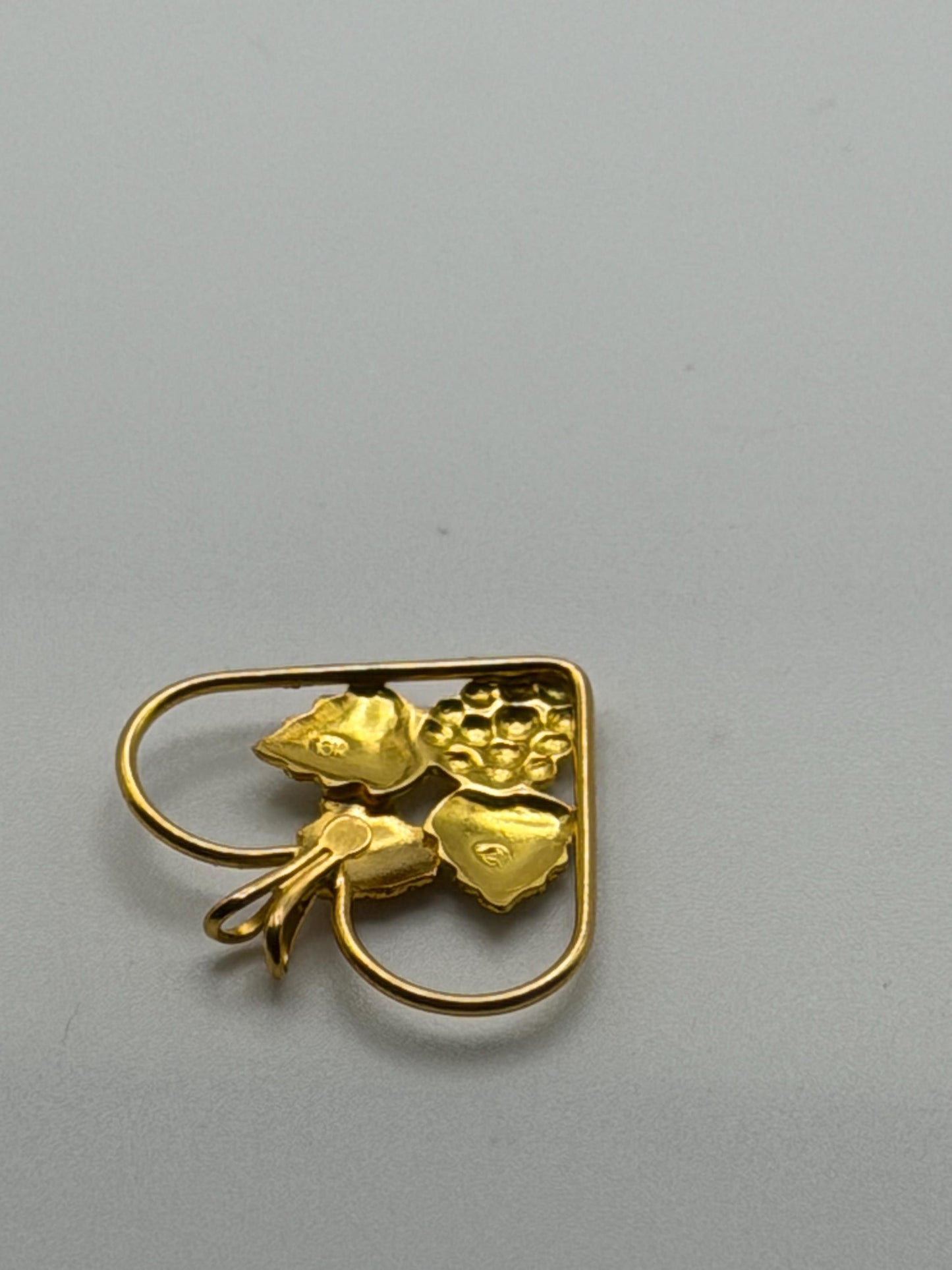 10k Black Hills Gold Heart Pendant
