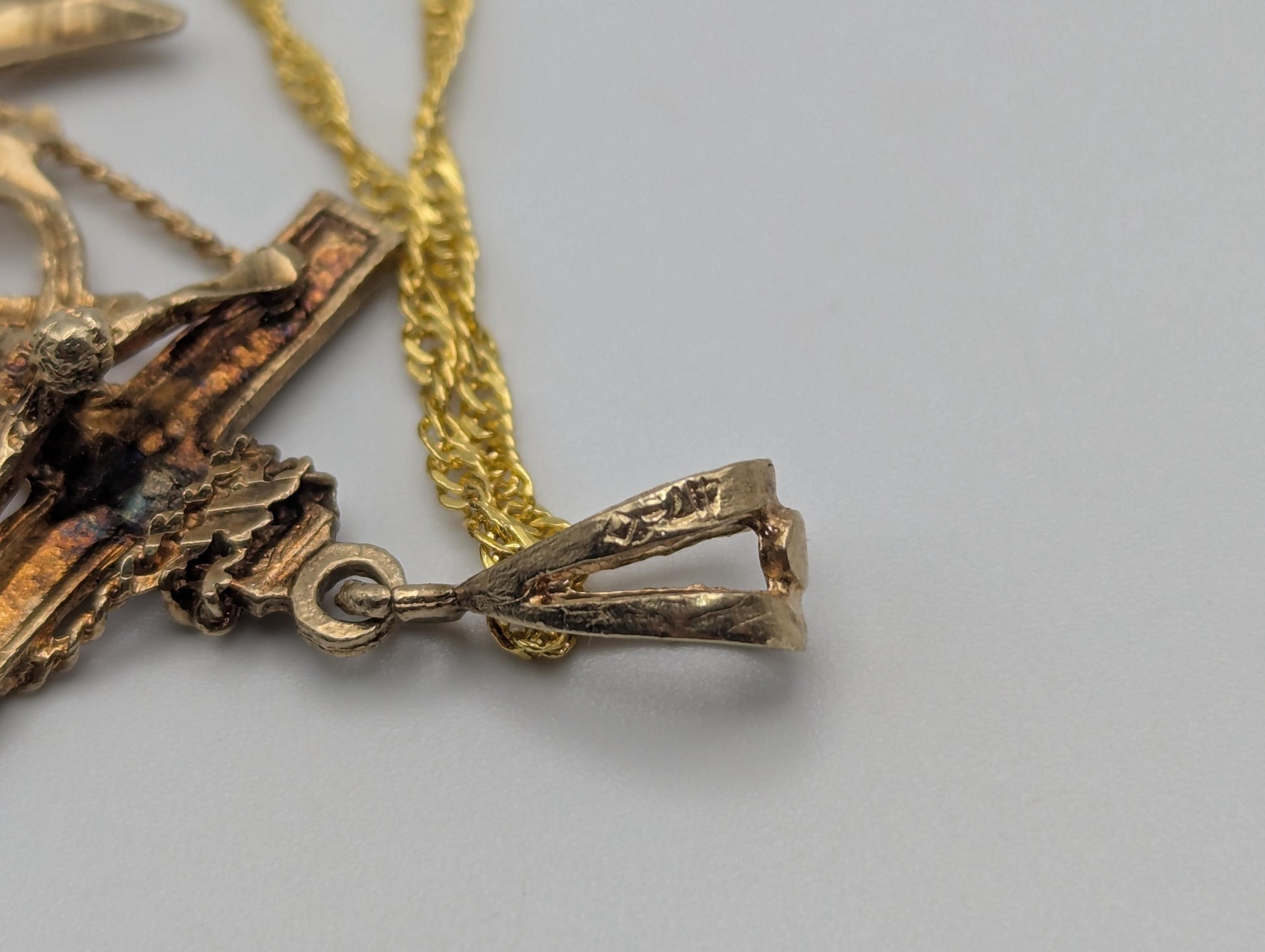 10k Heavy 5gr Jesus Christ Anchor Mariner Pendant + Complimentary 18k GF