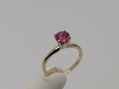 10k Yellow Gold Ruby Ring 10k Promise Ring Engagement Band