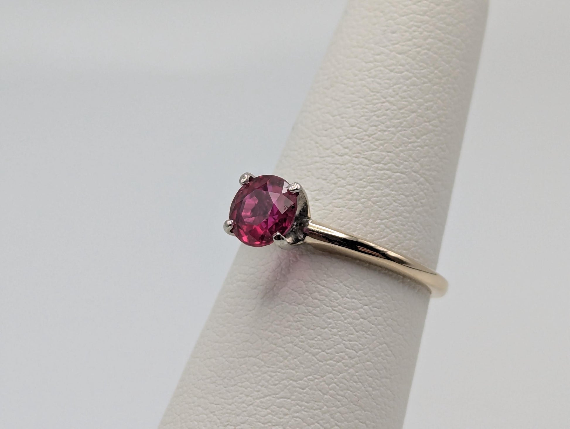 10k Yellow Gold Ruby Ring 10k Promise Ring Engagement Band