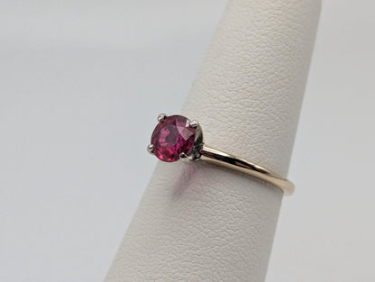 10k Yellow Gold Ruby Ring 10k Promise Ring Engagement Band