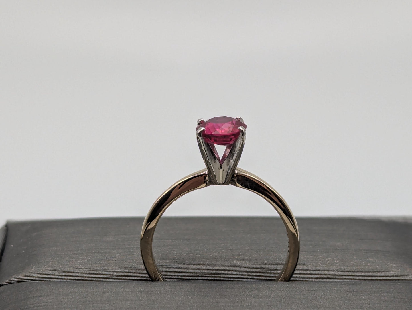 10k Yellow Gold Ruby Ring 10k Promise Ring Engagement Band