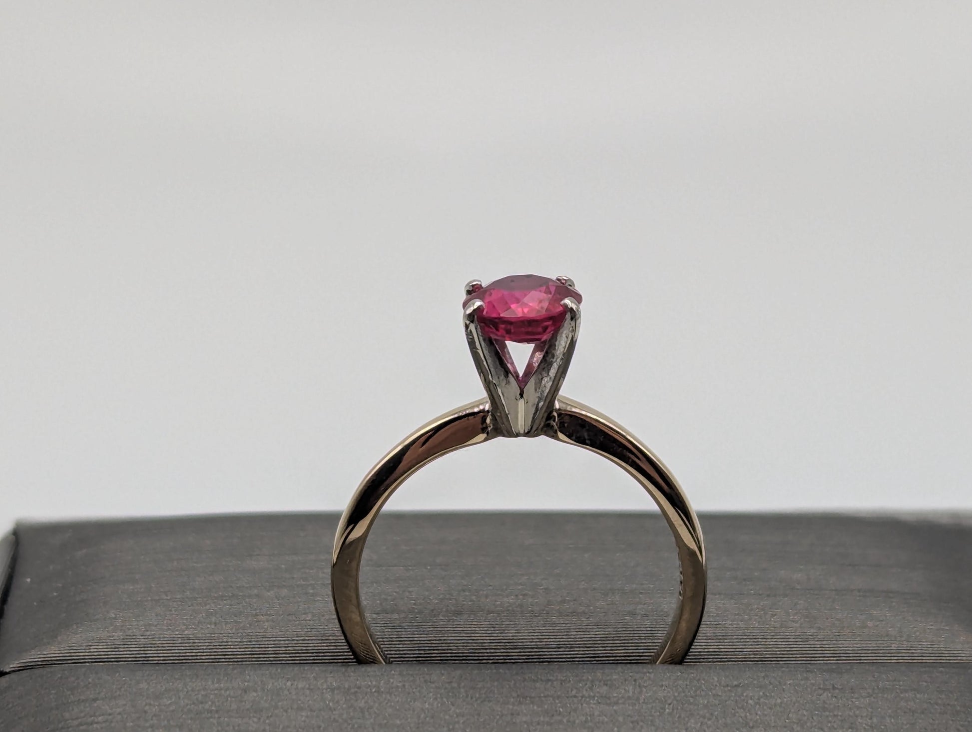 10k Yellow Gold Ruby Ring 10k Promise Ring Engagement Band