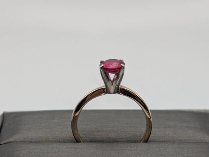 10k Yellow Gold Ruby Ring 10k Promise Ring Engagement Band