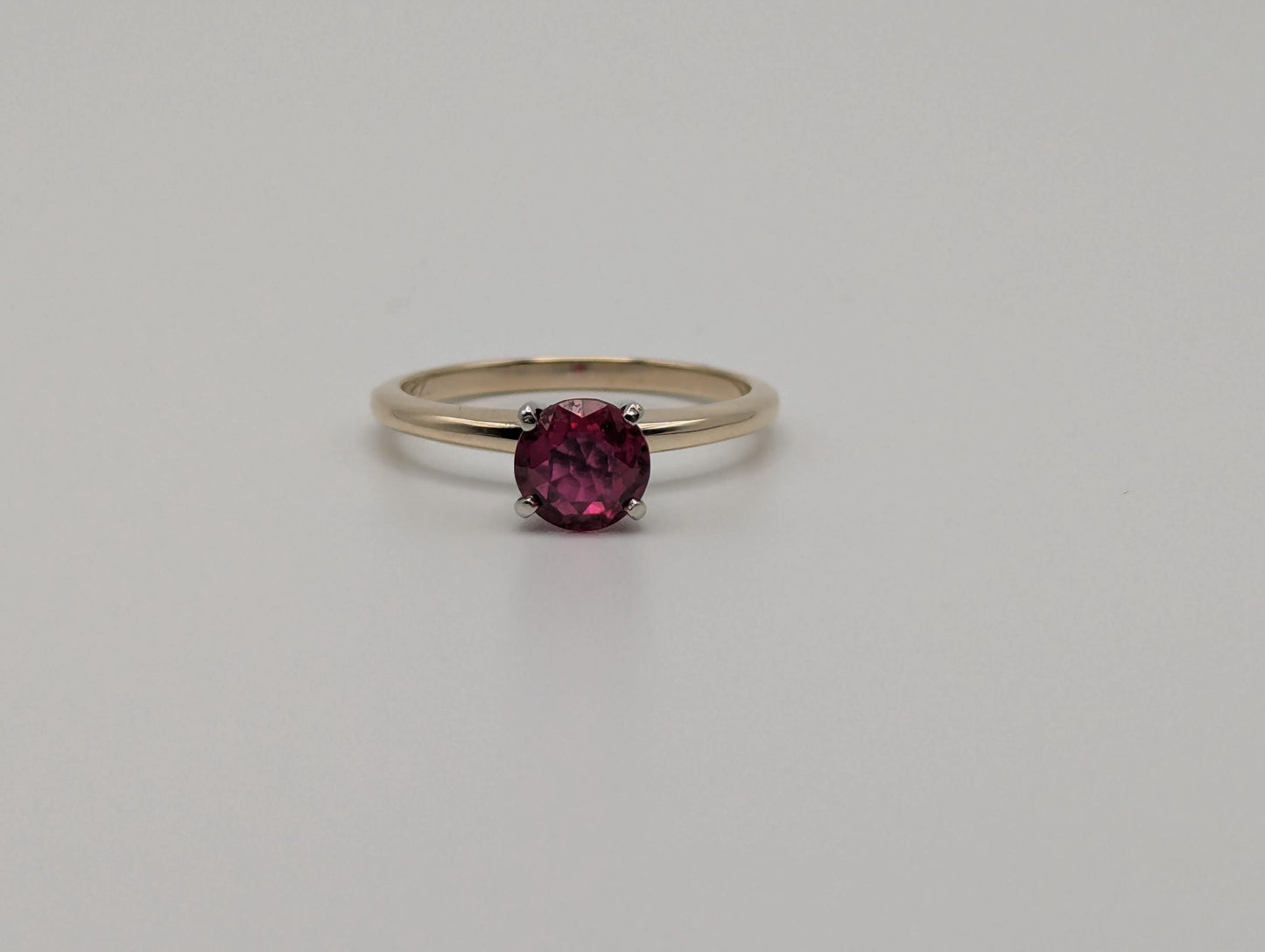 10k Yellow Gold Ruby Ring 10k Promise Ring Engagement Band