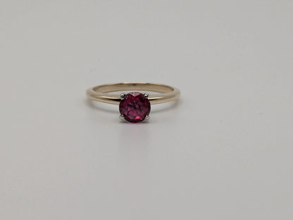10k Yellow Gold Ruby Ring 10k Promise Ring Engagement Band