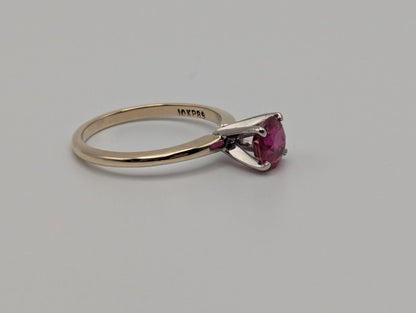 10k Yellow Gold Ruby Ring 10k Promise Ring Engagement Band