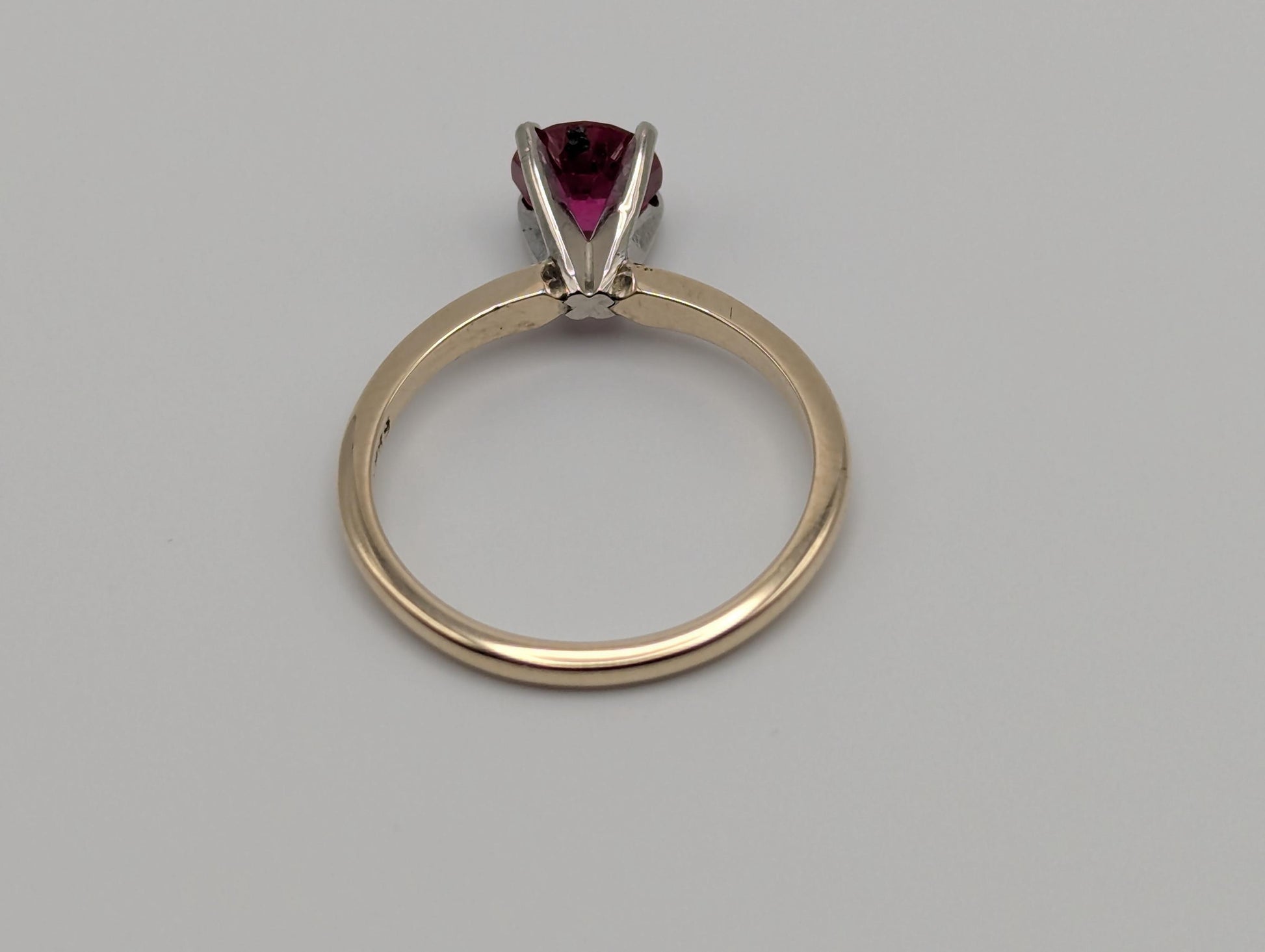 10k Yellow Gold Ruby Ring 10k Promise Ring Engagement Band