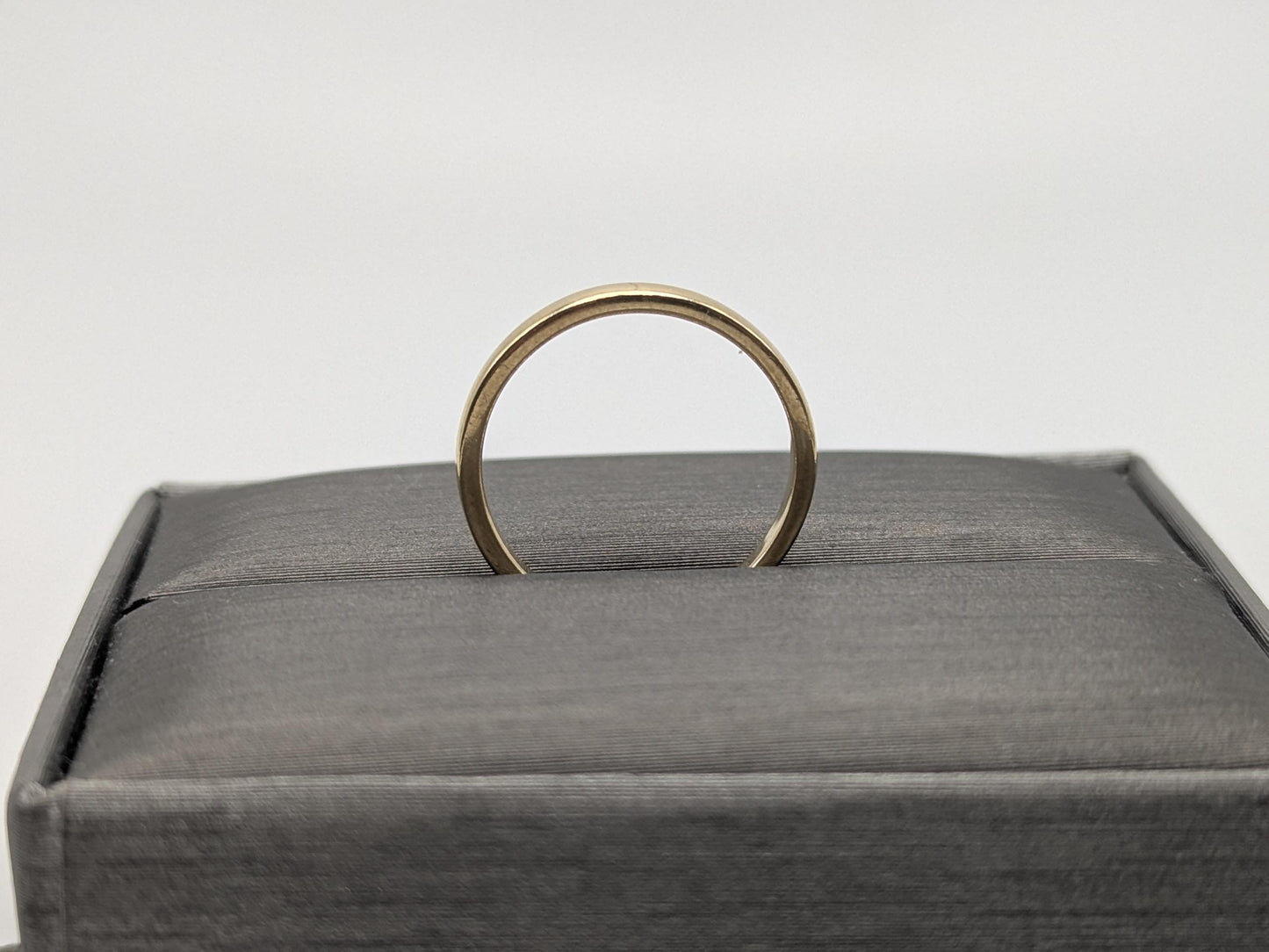 14K Yellow Gold Wedding Band Hallmarked 14K 2mm Comfort Fit Ring