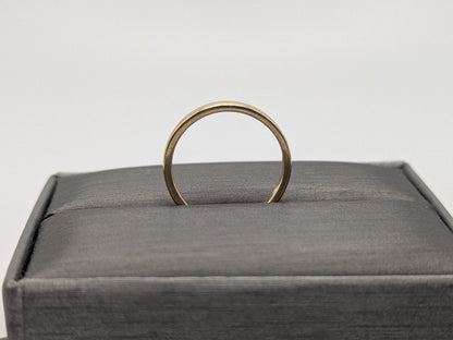 14K Yellow Gold Wedding Band Hallmarked 14K 2mm Comfort Fit Ring