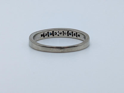 H. J. Namdar 14k White Gold Blue Diamonds Eternity Ring Wedding Band Anniversary