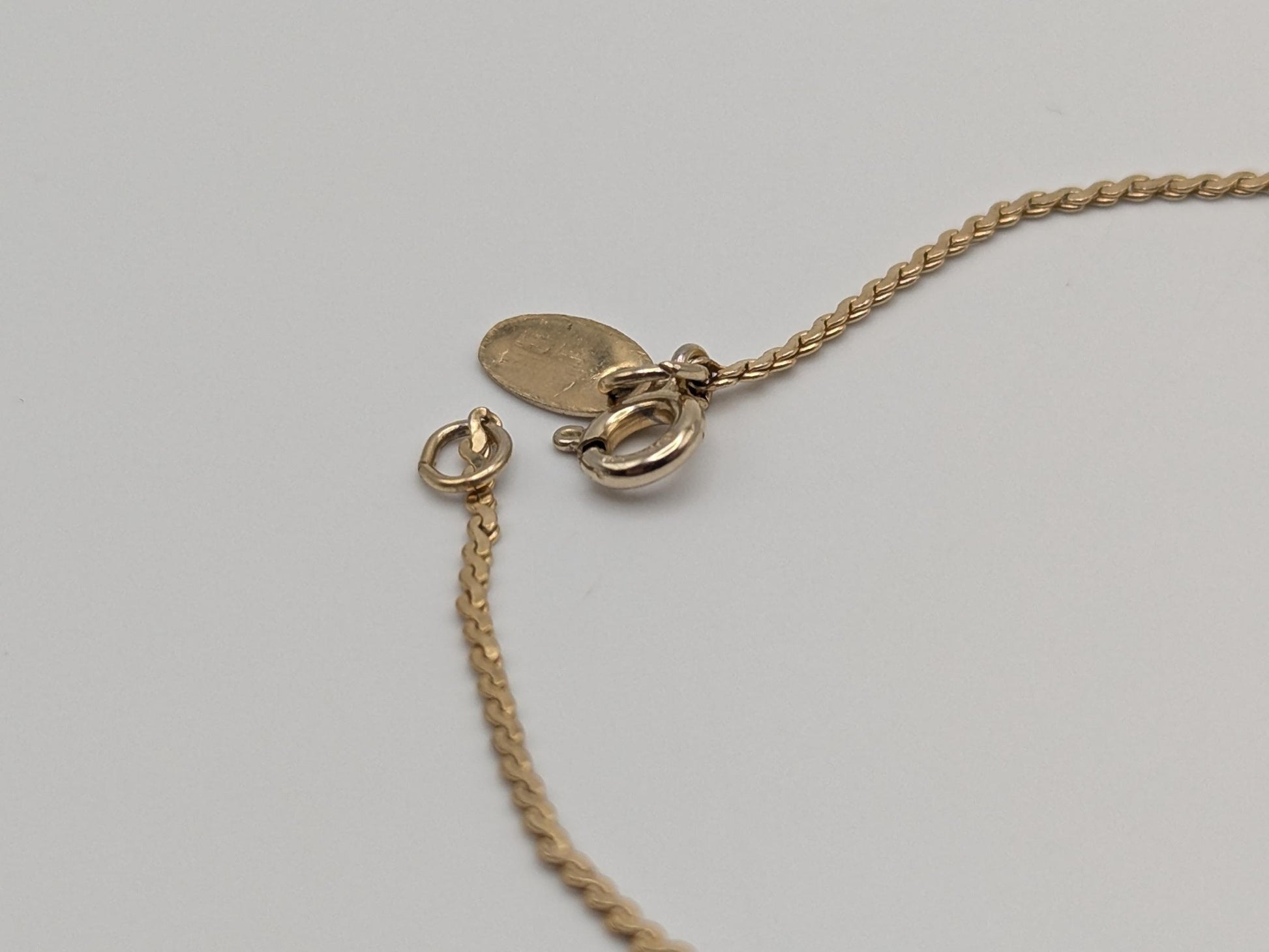 14k GF Yellow Gold 1.2 mm Speciality  7" Bracelet Chain Dainty Layering Bracelet
