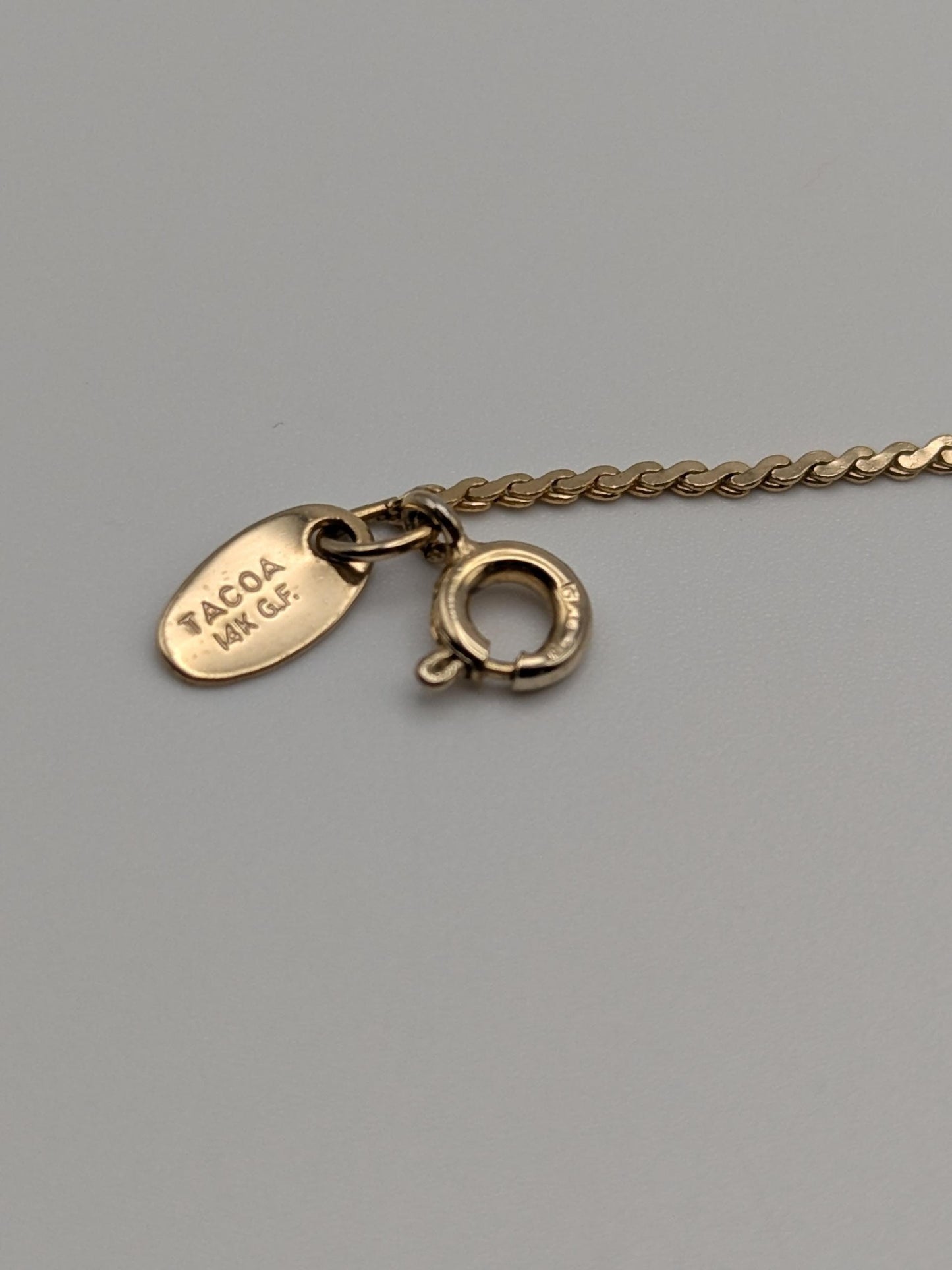 14k GF Yellow Gold 1.2 mm Speciality  7" Bracelet Chain Dainty Layering Bracelet
