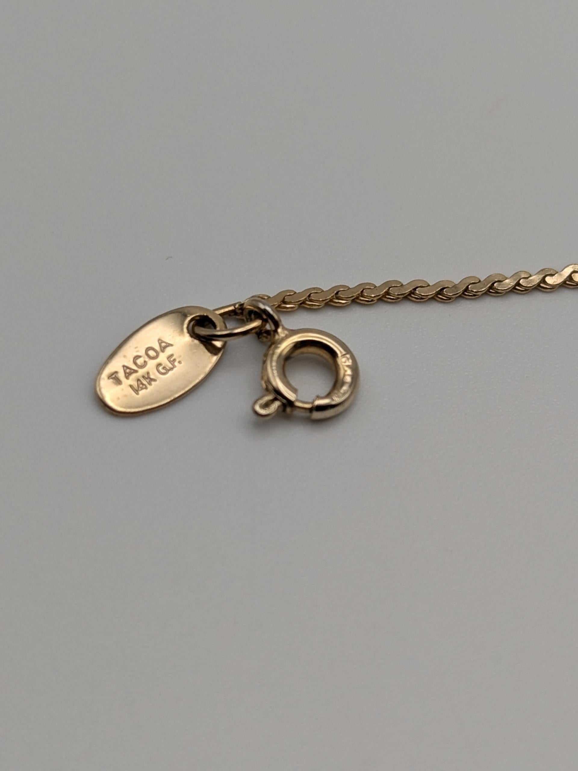 14k GF Yellow Gold 1.2 mm Speciality  7" Bracelet Chain Dainty Layering Bracelet