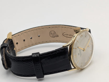 14k Solid Gold 1940s Vintage Hamilton Masterpiece Mechanical Men's Wrist Watch