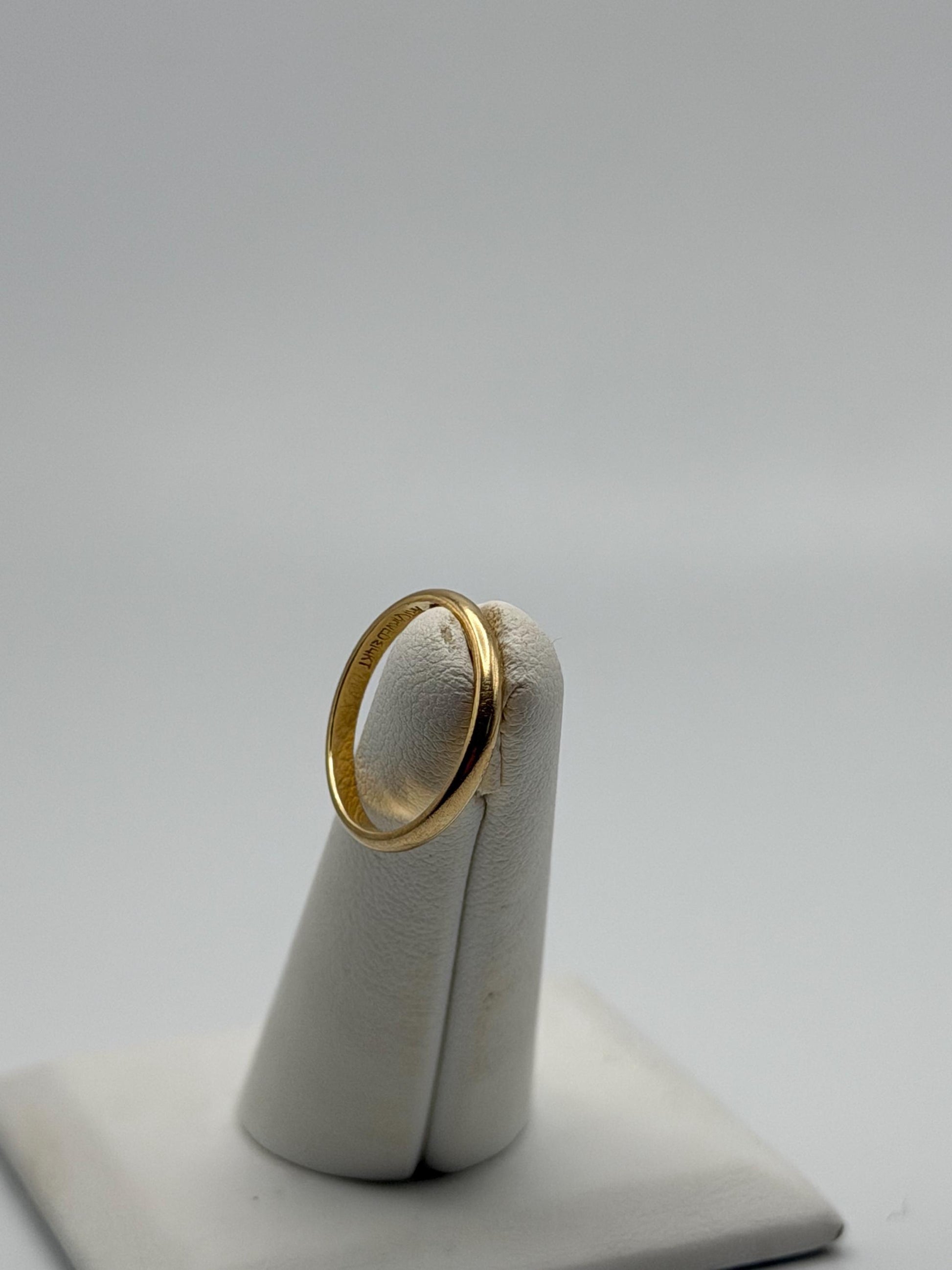14k Yellow Gold JR Wood 2mm Wedding Band Comfort Fit Wedding Ring Anniversary