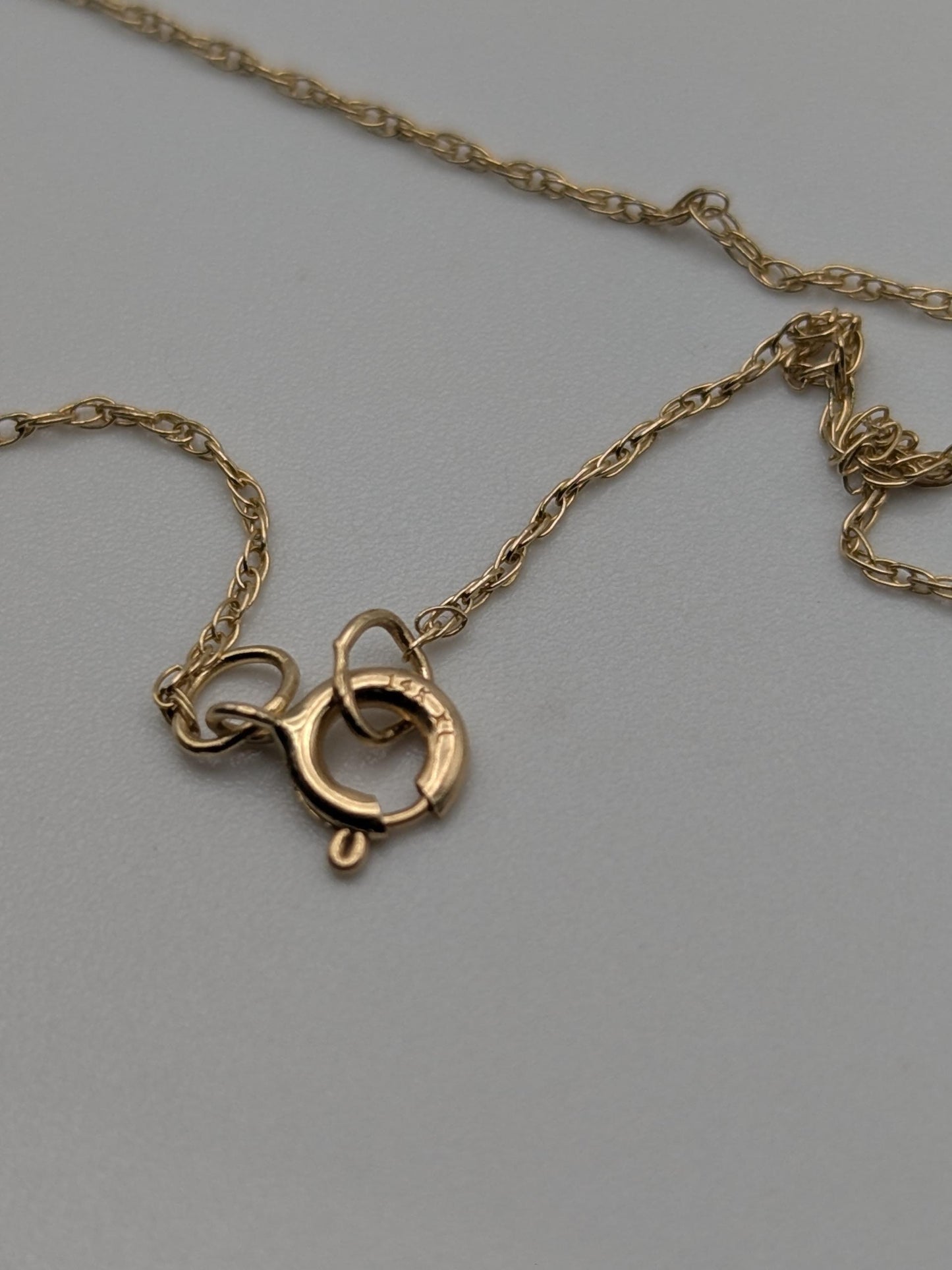 14k Yellow Gold Christian Cross Pendant Necklace 18 " Crucifix Necklace