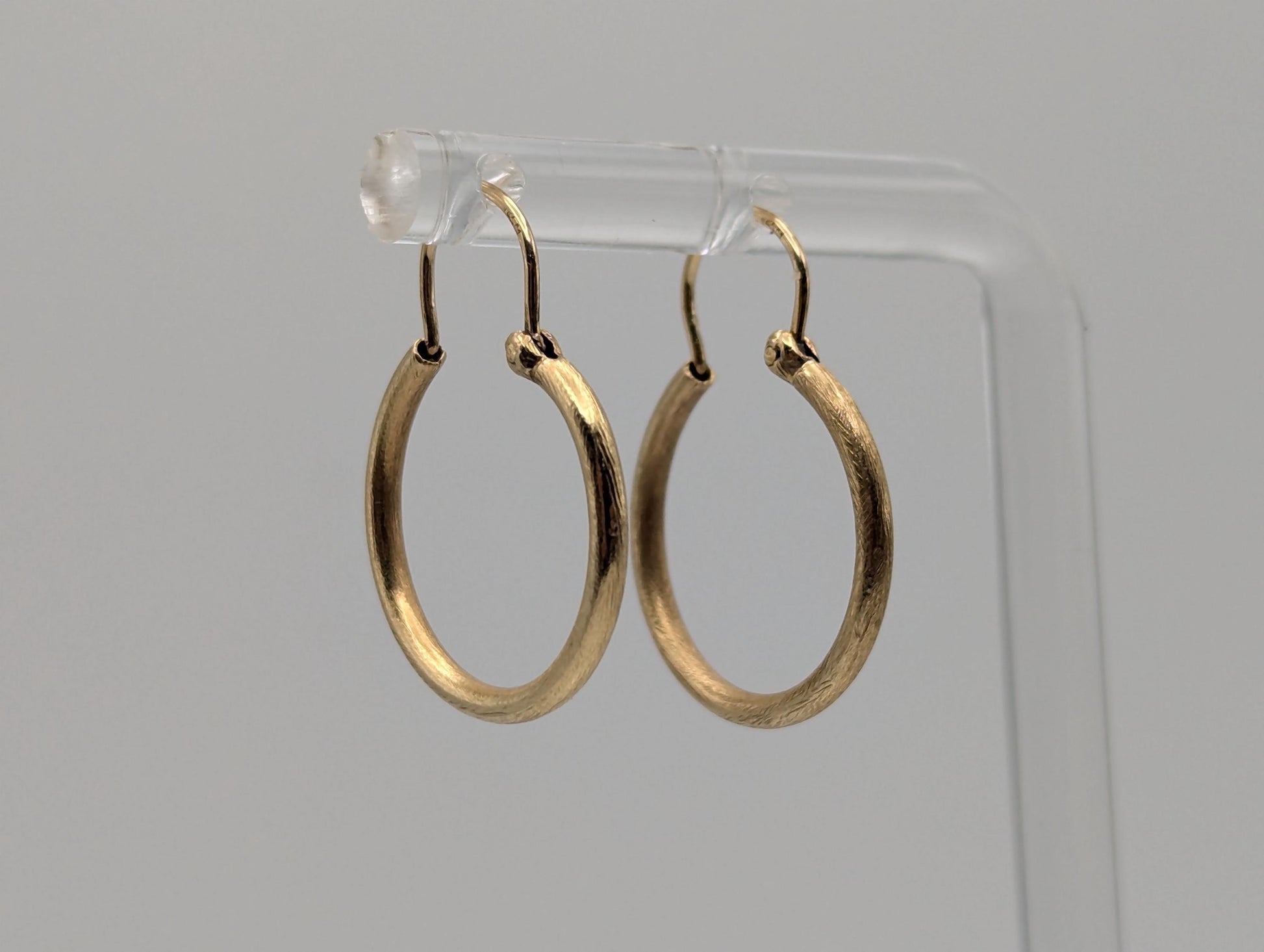 14k Yellow Gold Classic Small Hoop Earrings Dainty Gold Hoops