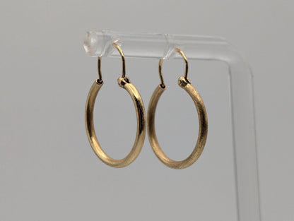 14k Yellow Gold Classic Small Hoop Earrings Dainty Gold Hoops