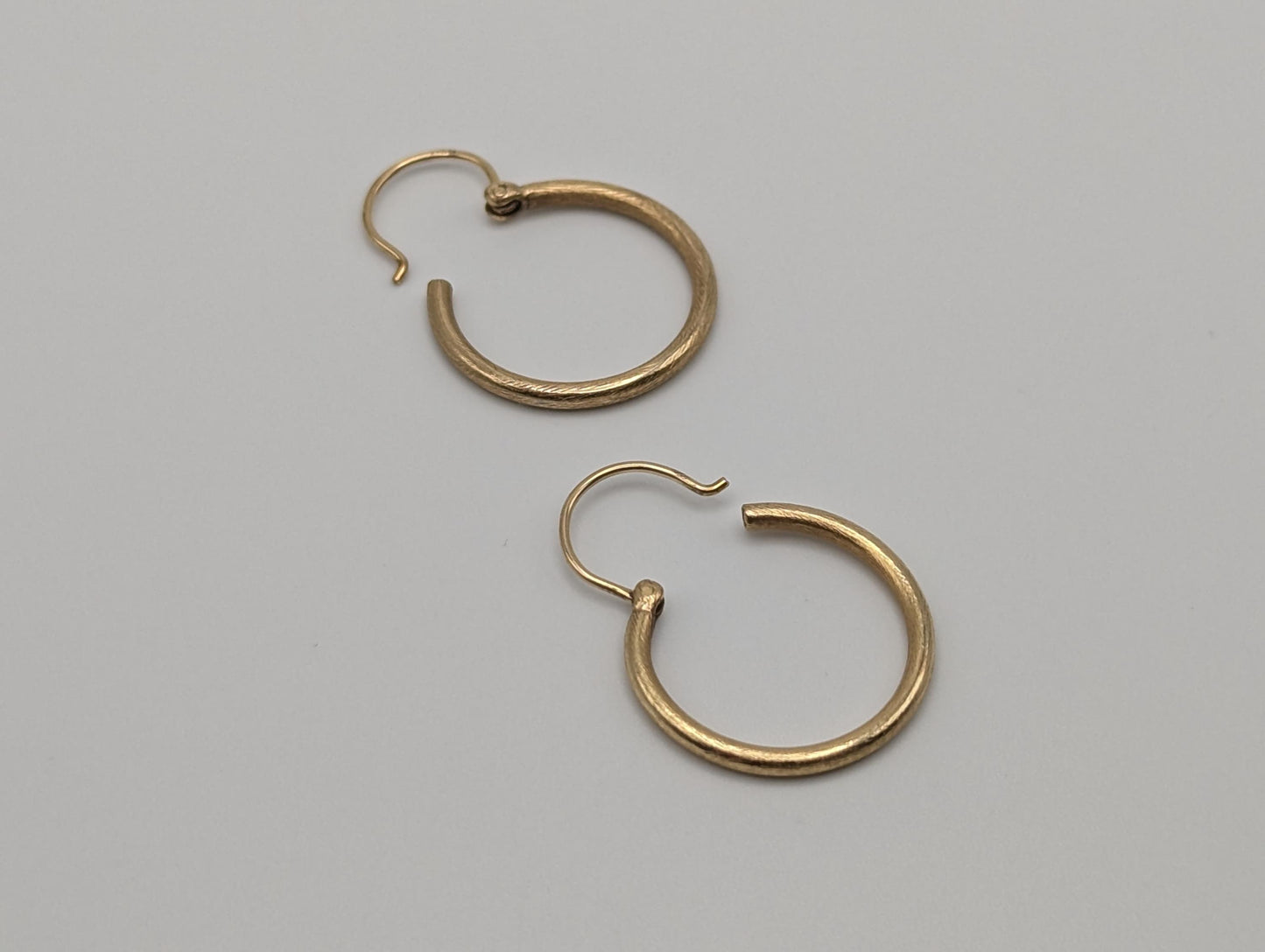 14k Yellow Gold Classic Small Hoop Earrings Dainty Gold Hoops