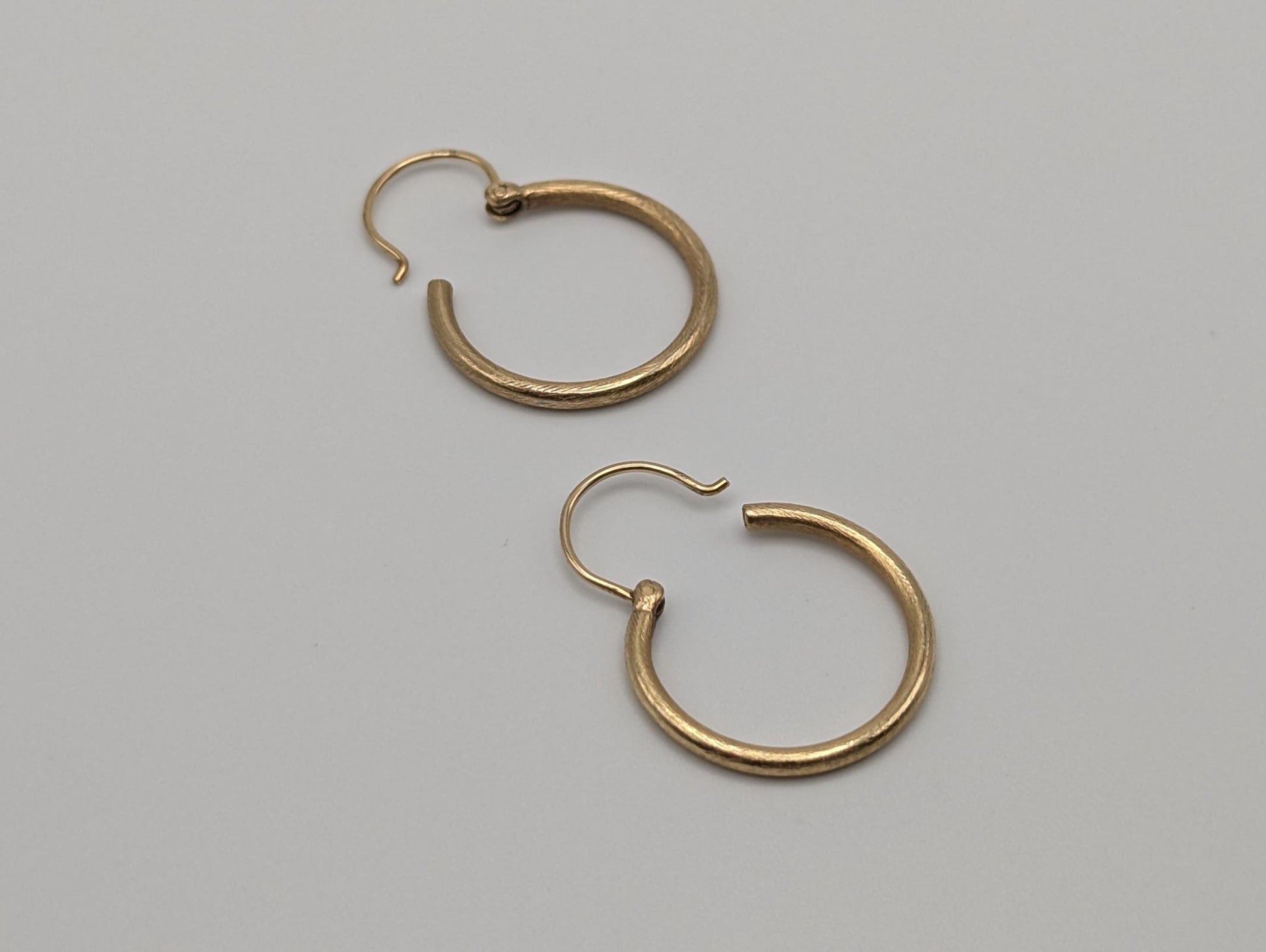 14k Yellow Gold Classic Small Hoop Earrings Dainty Gold Hoops