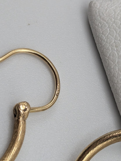 14k Yellow Gold Classic Small Hoop Earrings Dainty Gold Hoops