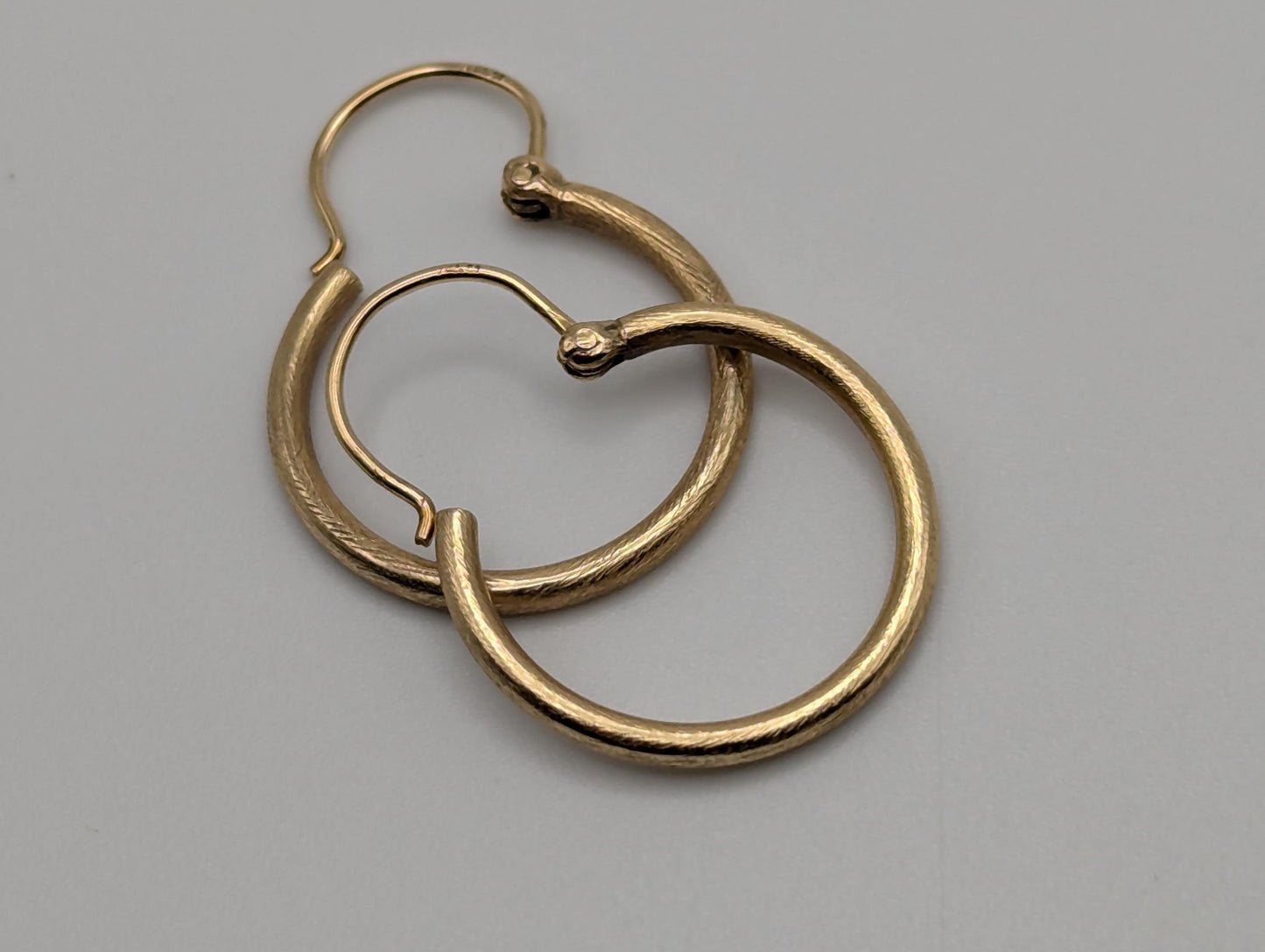 14k Yellow Gold Classic Small Hoop Earrings Dainty Gold Hoops