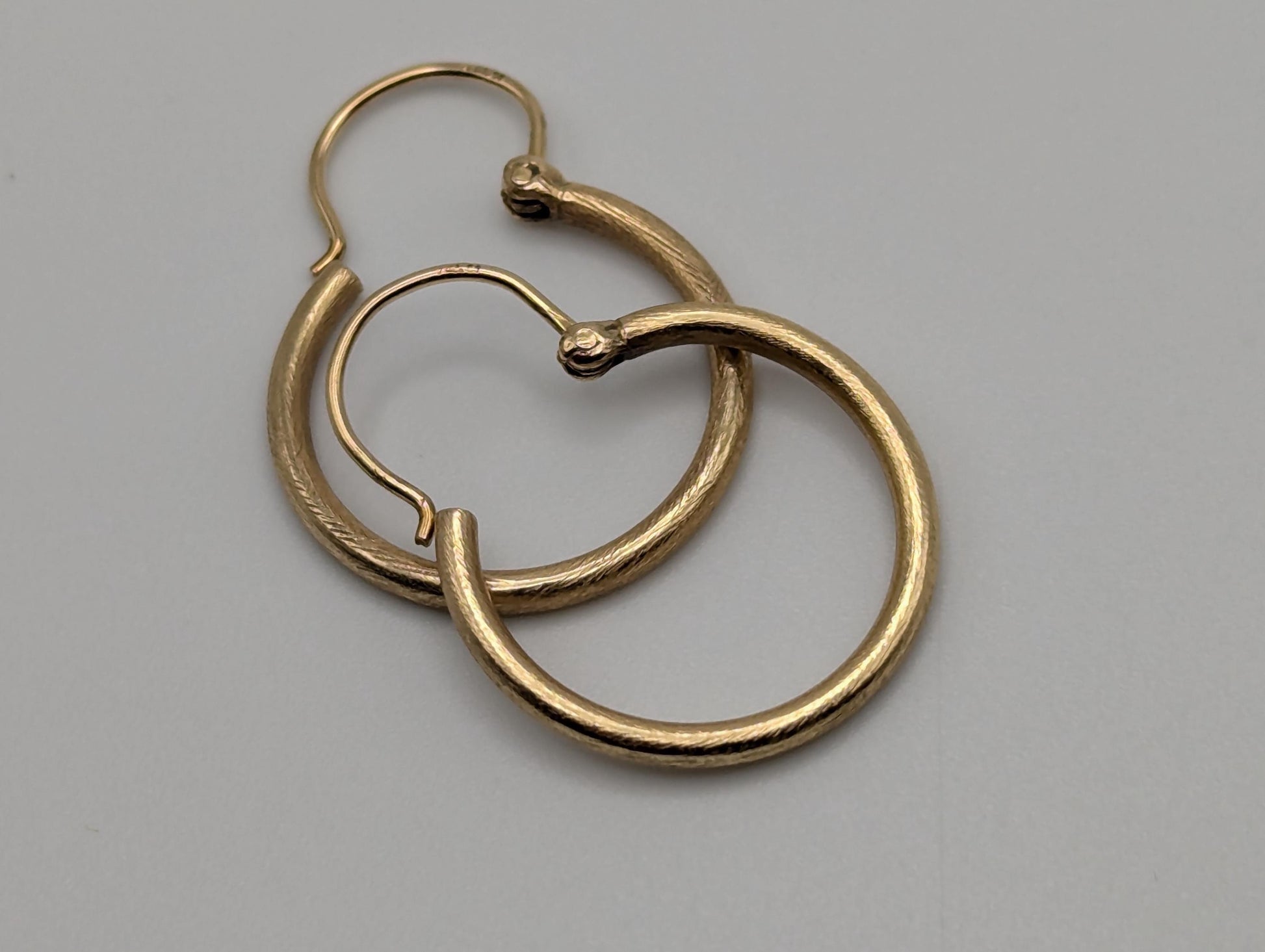 14k Yellow Gold Classic Small Hoop Earrings Dainty Gold Hoops