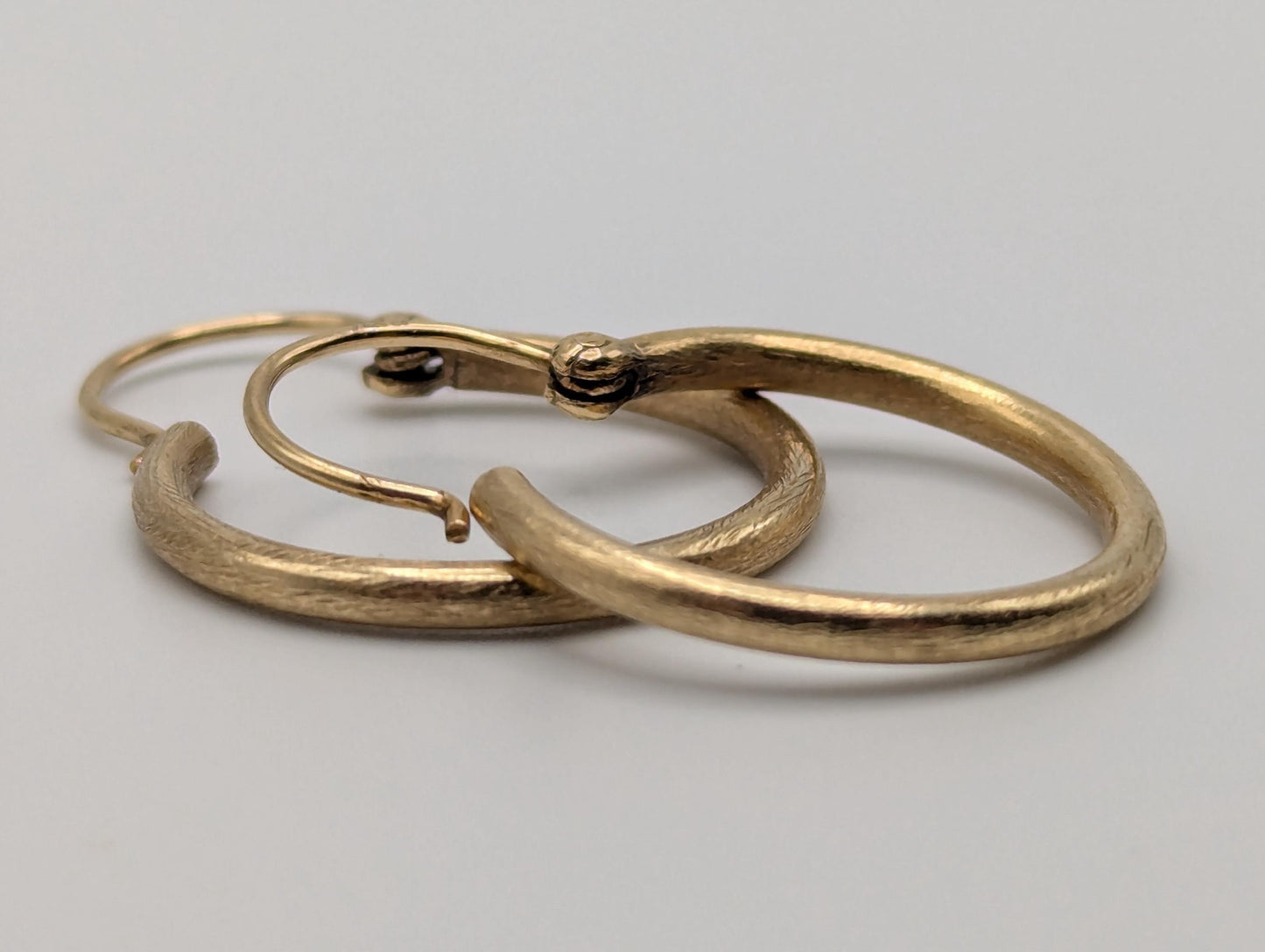 14k Yellow Gold Classic Small Hoop Earrings Dainty Gold Hoops