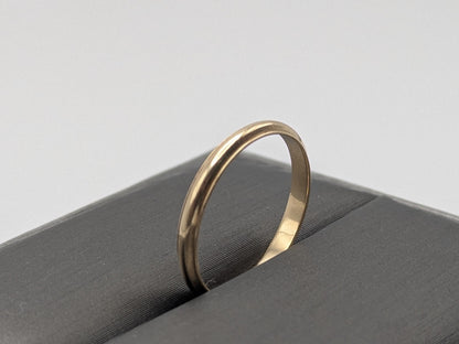 14k Yellow Gold Comfort Fit Miligrain Edge Band Ring