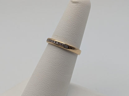 14k Yellow Gold Diamond Eternity Wedding Band Anniversary Half eternity Women