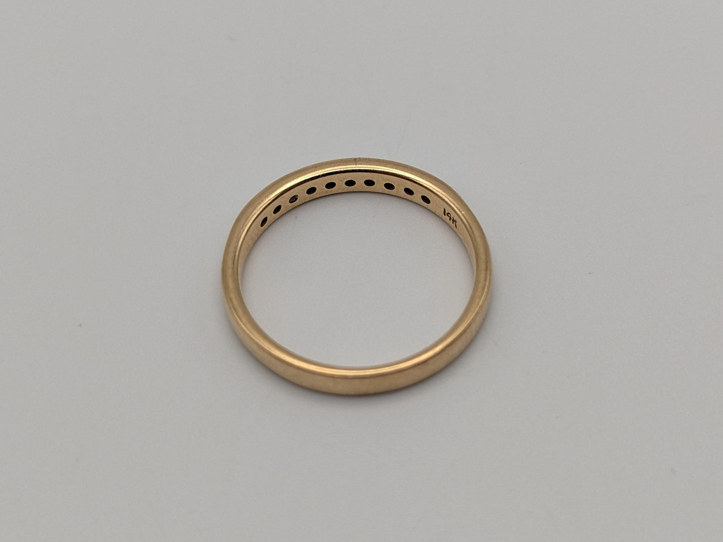 14k Yellow Gold Diamond Eternity Wedding Band Anniversary Half eternity Women