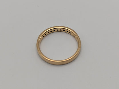 14k Yellow Gold Diamond Eternity Wedding Band Anniversary Half eternity Women