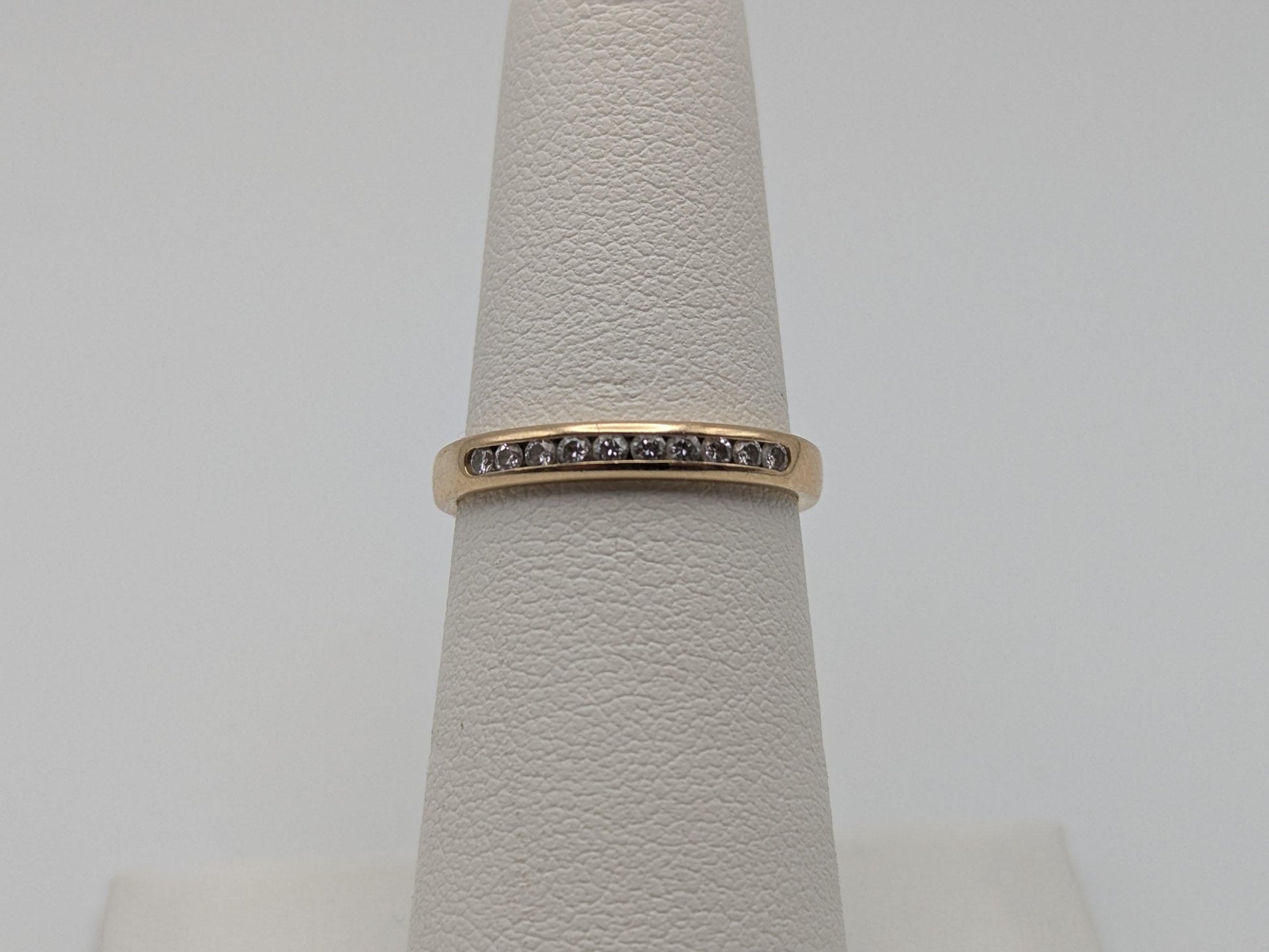 14k Yellow Gold Diamond Eternity Wedding Band Anniversary Ring Half eternity