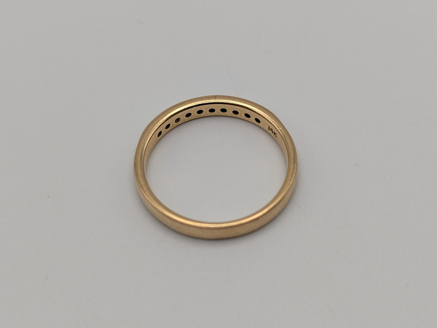 14k Yellow Gold Diamond Eternity Wedding Band Anniversary Ring Half eternity