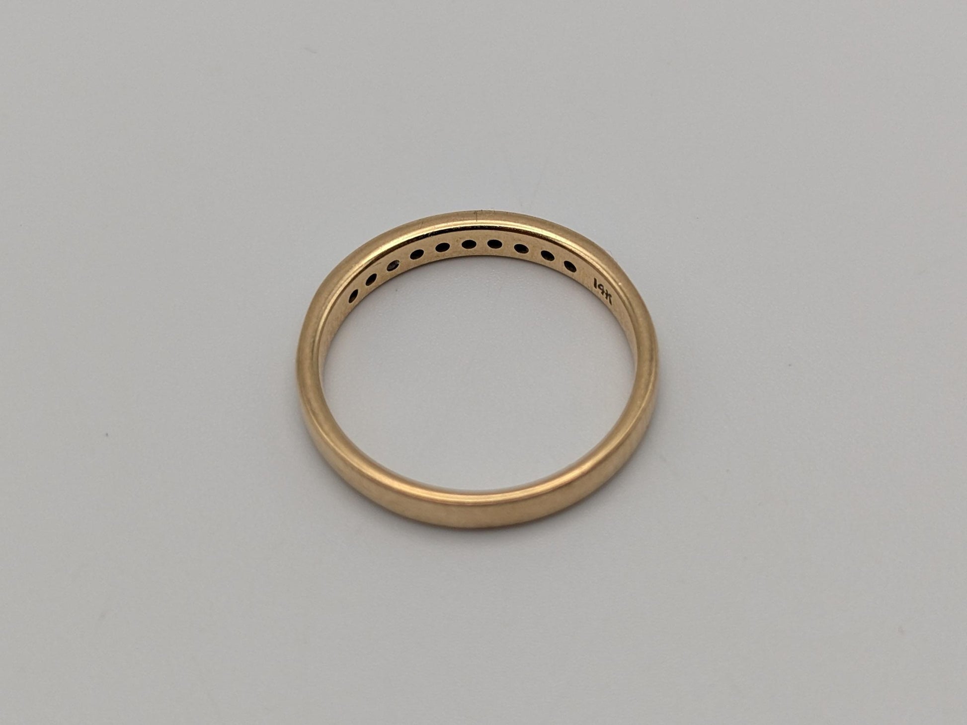 14k Yellow Gold Diamond Eternity Wedding Band Anniversary Ring Half eternity