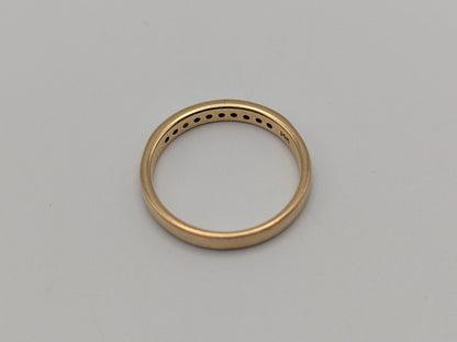 14k Yellow Gold Diamond Eternity Wedding Band Anniversary Ring Half eternity