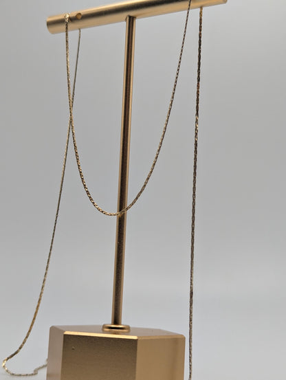 14k Yellow Gold Italy Specialty Chain Necklace 18.5"