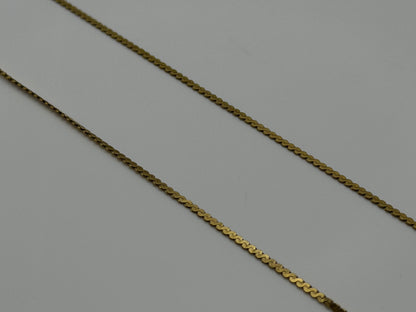 18k Gold Necklace 16 Inch Chain Italy Dainty Gold Chain