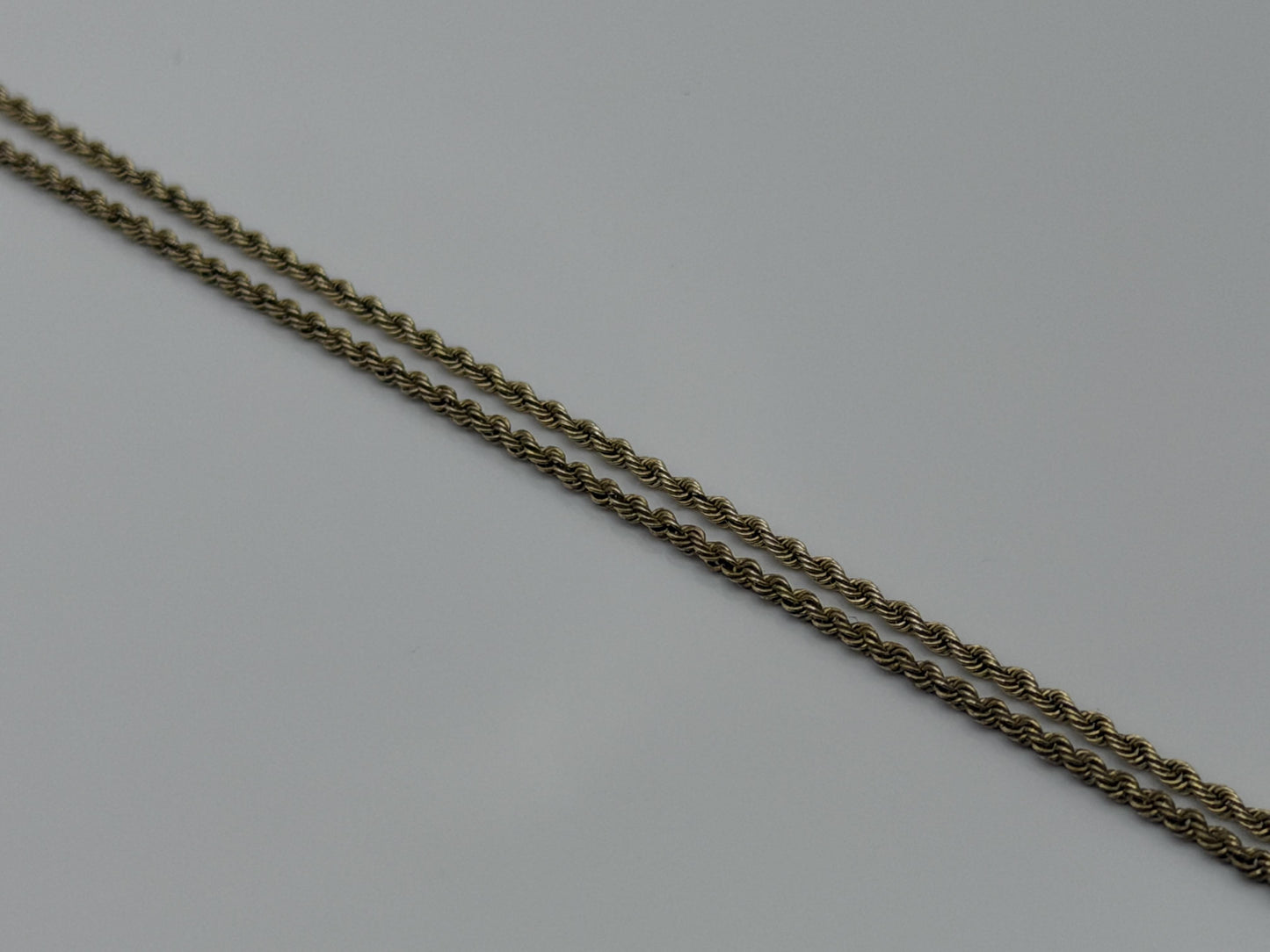 14k Yellow Gold Classic Rope Chain Necklace 24"