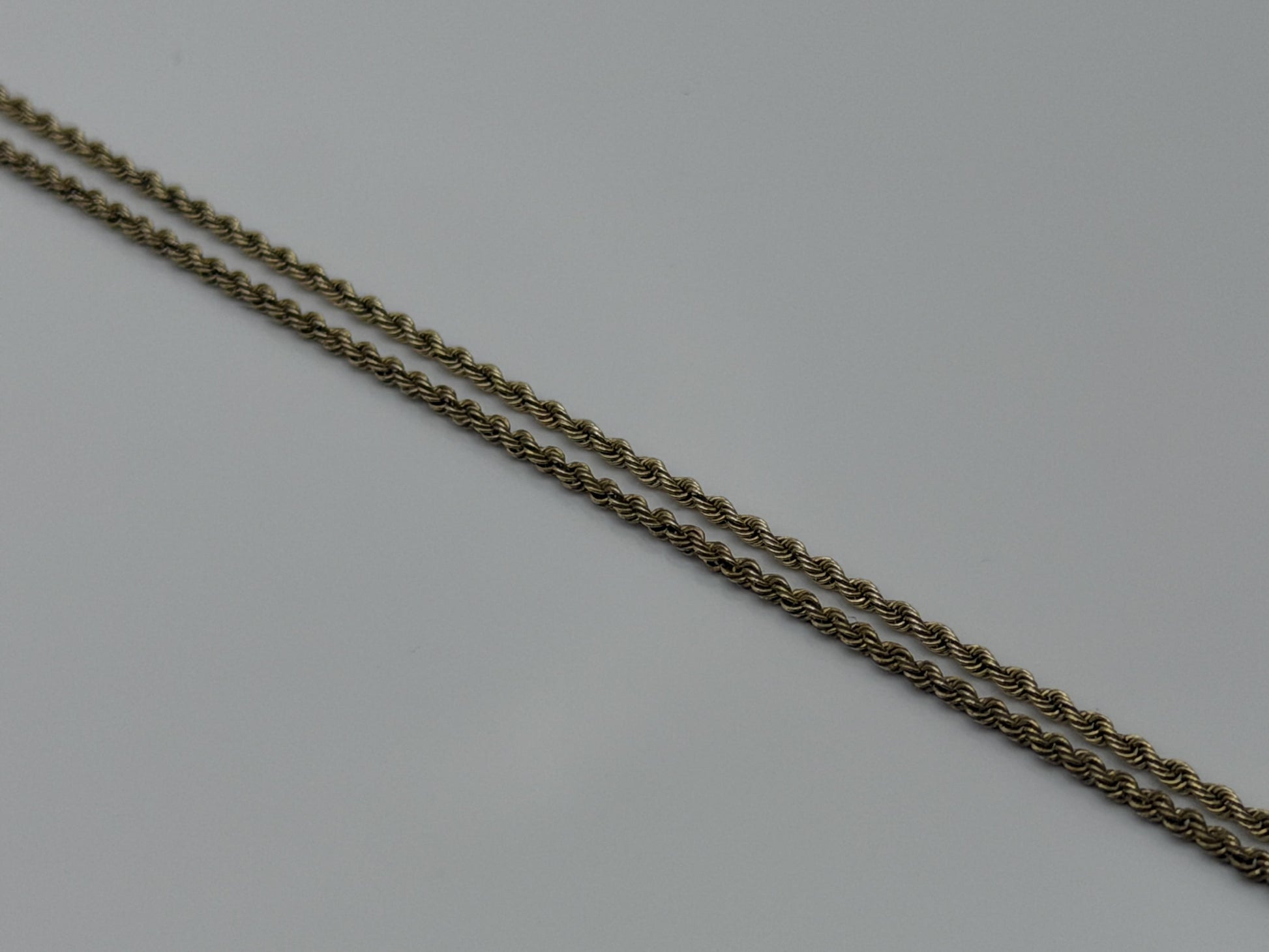 14k Yellow Gold Classic Rope Chain Necklace 24"
