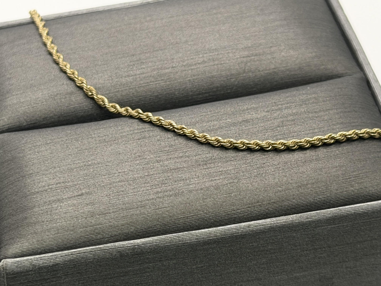 14k Yellow Gold Classic Rope Chain Necklace 24"