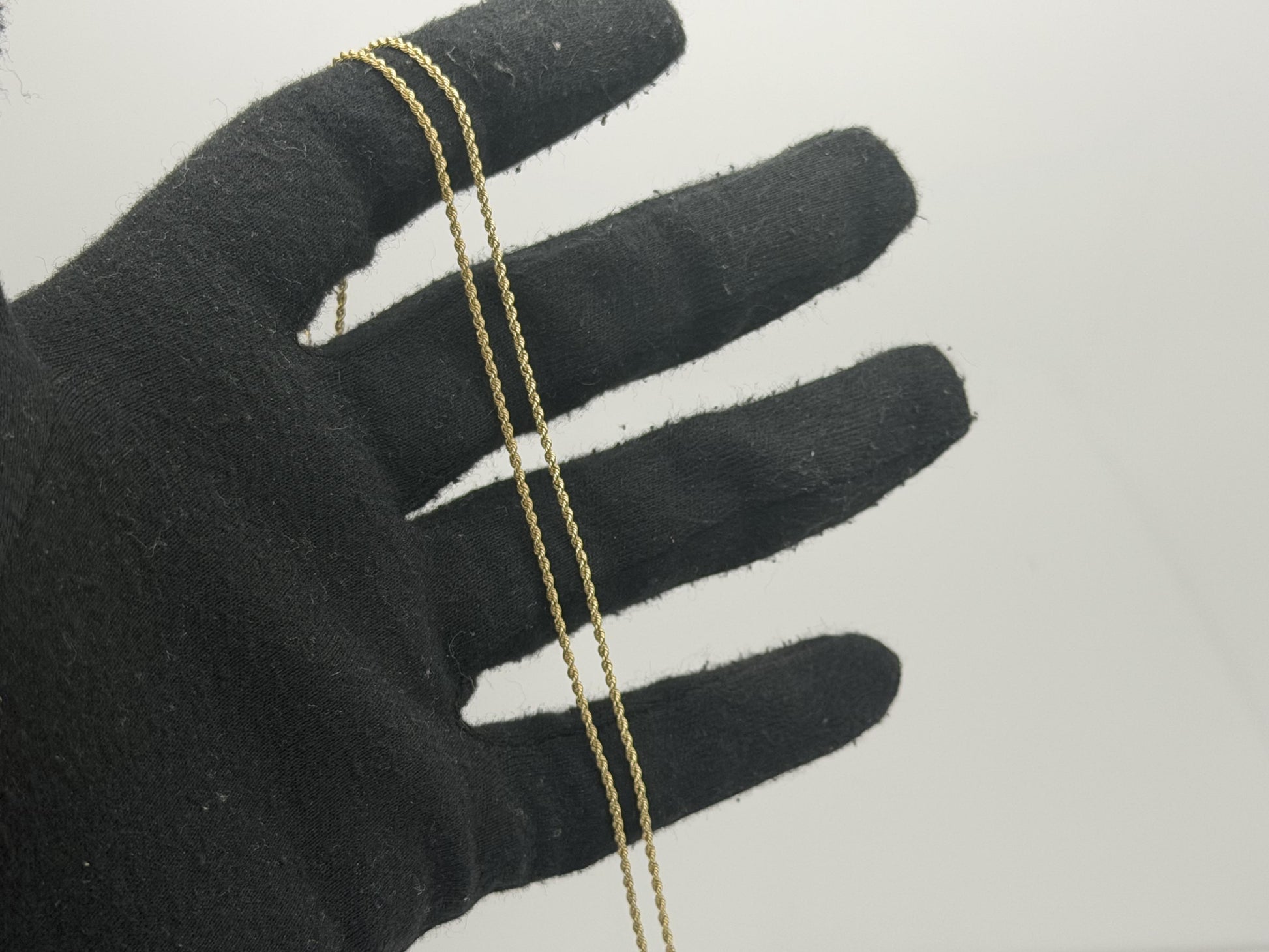 14k Yellow Gold Classic Rope Chain Necklace 24"