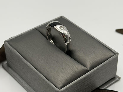 10k White Gold Mens Onyx Ring. Anniversary Band. Wedding Ring.