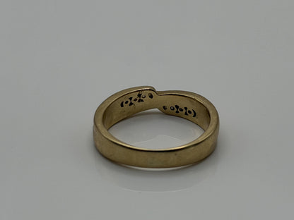 14k Yellow Gold Mens Diamond Ring. Wedding Ring. Anniversary Band Ring.
